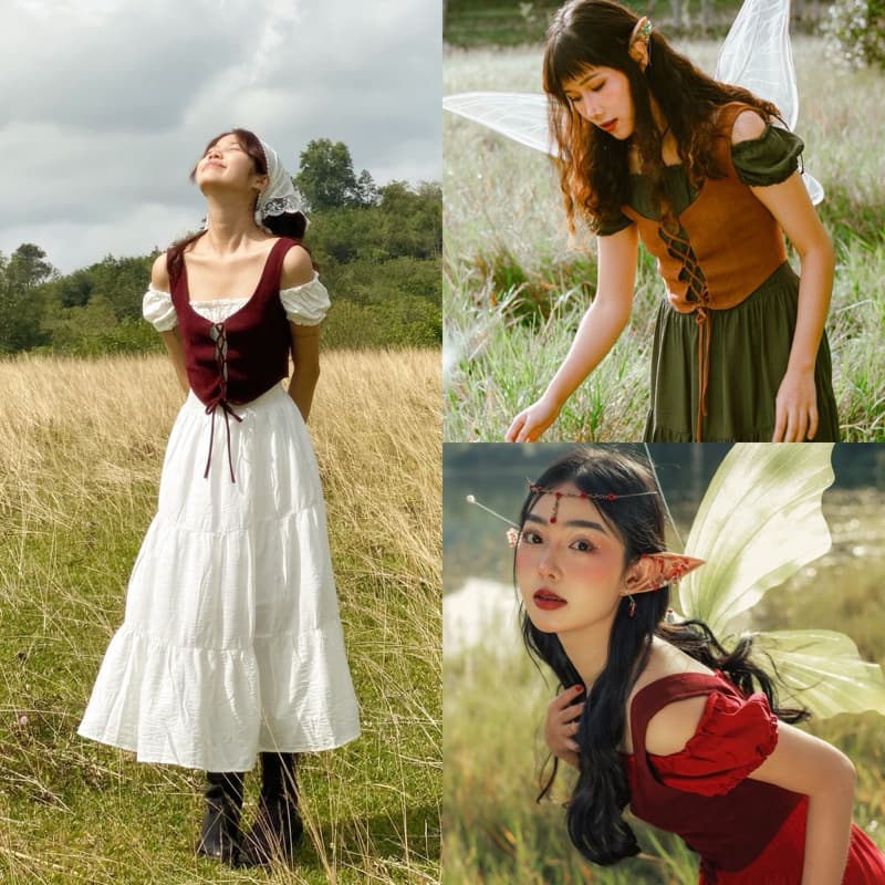 Cottagecore Corset Shirt