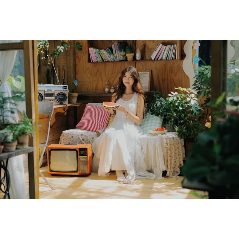 Mori/Vintage/Ulzzang Style White Buttoned Sleeve Babydoll Dress