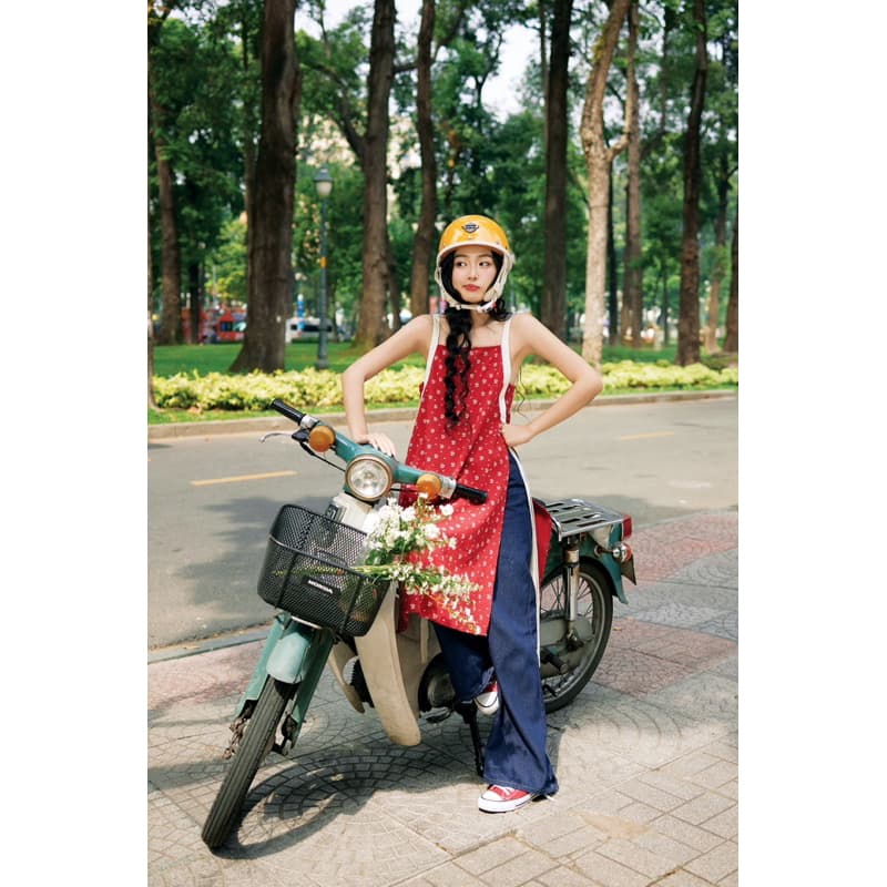 Super Hacked Blue Denim Wide Leg Jeans